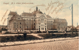 SZEGED - M. K. ÁLLAMI FELSŐIPARISKOLA - CARTOLINA FP SCRITTA NEL 1919 - Hungary