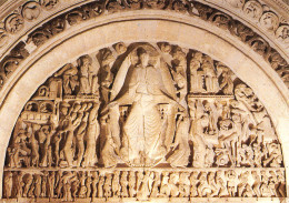 AUTUN  Le Tympan De La Cathedrale Le Christ En Gloire  25 (scan Recto Verso)MF2740UND - Autun