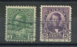 CANADA - 1922/27, KING GEORGE V & DARCY MCGEE STAMPS SET OF 2, USED. - Oblitérés