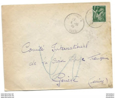221 - 89 - Enveloppe Envoyée Du Gard à La Croix Rouge Genève 1940 - Agence Prisonniers De Guerre - Guerra Del 1939-45