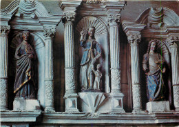 ROCHEFORT EN TERRE Eglise Collegiale 3 Statues Du Retable 24(scan Recto Verso)MF2741 - Rochefort En Terre