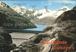 11856091 La Grande Dixence Le Barrage Et Les Alpes Vue D Avion Heremence - Sonstige & Ohne Zuordnung