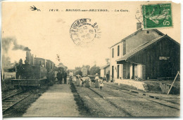 - 77-SEINE Et MARNE - BEAUMONT- La Gare - Bahnhöfe Mit Zügen