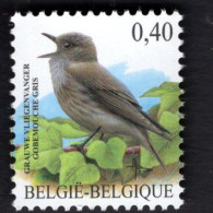 2020912193  2004 OCB 3265 SCOTT 1979 (XX) POSTFRIS MINT NEVER HINGED  VOGELS BIRDS GOBERMOUCHE GRIS GRAUWE VLIEGENVANGER - 1985-.. Birds (Buzin)