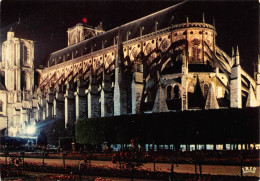 BOURGES La Cathédrale  St Etienne Vue De Nuit  5 (scan Recto Verso)MF2752TER - Bourges