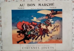 VIGNETTE CHROMO LE BON MARCHE JOUETS VERS 1900 AVEC LA SERIE COMPLETE DES CONTES DES 1001 NUITS LA MERVEILLE - Au Bon Marché