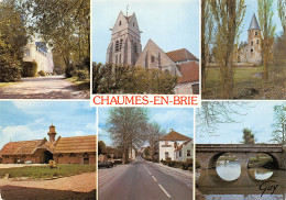 77  CHAUMES EN BRIE Le Chateau D'ARCY Le Pont L'église 24 (scan Recto Verso)MF2754VIC - Champagne Sur Seine
