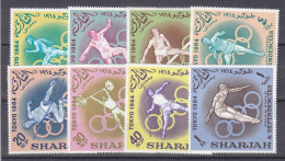 Jeux Olympiques - Tokyo 64 - Sharjah - Yvert 46 / 53 ** - Disque - Haies - Poids - Javelot - Plongeon - Haltérophilie - - Summer 1964: Tokyo