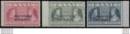 1940 Albania Occupazione Greca 3v MNH Sassone N. 18/20 - Otros & Sin Clasificación