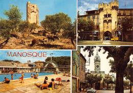 MANOSQUE Portes Tour Et Piscine 35 (scan Recto Verso)MF2758BIS - Manosque