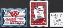 RUSSIE 4114-15 ** Côte 0.80 € - Nuovi