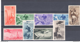 1934 Italia - Regno, Campionato Mondiale Di Calcio, 9 Valori - Serie Completa - MNH** N. 357/61 + Posta Aerea N. 69/72 - Otros & Sin Clasificación