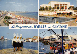 LES SABLES D' OLONNE  Sablaises Piscine Plage Port Et Criée  4 (scan Recto Verso)MF2758UND - Sables D'Olonne