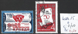 RUSSIE 4114-15 Oblitérés Côte 0.40 € - Usados