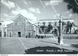 Bb33 Cartolina  Sassari Citta' Piazzale E Chiesa Cappuccini Sardegna - Sassari