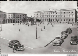 Al350 Cartolina Sassari  Citta' Piazza D'italia Auto D'epoca - Sassari