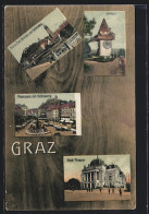 AK Graz, Uhrturm, Franz Carl Brücke Und Schlossberg  - Autres & Non Classés