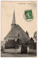 CPA 21 : BELLEFOND - Eglise - 1914 - Cachet Perlé - - Other & Unclassified