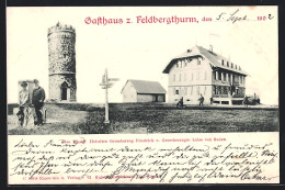 AK Menzenschwand, Partie Am Gasthaus Zum Feldbergthurm  - Feldberg