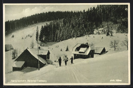 AK Bärental-Feldberg / Schwarzwald, Hercynenheim Im Winter, Skiläufer  - Feldberg