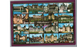 CHATEAUX DE LA LOIRE - Chenonceau Chambord Amboise Azay Le Rideau Chinon Sully Valençay Loches Carte Vierge - Andere & Zonder Classificatie