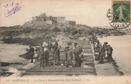 FRANCE - Saint Malo - Les Parcs à Homards Et Le Fort National - LL - Animé - Carte Postale Ancienne - Saint Malo