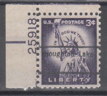 USA Precancel Vorausentwertungen Preo Locals Michigan, Houghton Lake 848, Plate# - Precancels