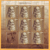2019 Moldova Moldavie Sheet  Leonardo Da Vinci  Italian Painter, Scientist, And Engineer  Mint - Moldavie