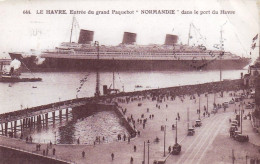 76 -  LE HAVRE - Entrée Du Paquebot " Normandie " Dans Le Port Du Havre - Portuario