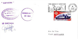 FSAT TAAF Cap Horn Sapmer 02.03.78 SPA Timbre Marion Dufresne (1) - Storia Postale