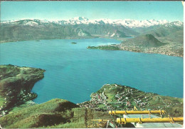 Intra Fraz. Di Verbania, Panorama Centro Lago Dalla Stazione Di Arrivo Funivia Al Monte Sasso Del Ferro - Verbania