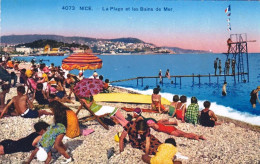 NICE -  La Plage Et Les Bains De Mer - Sonstige & Ohne Zuordnung