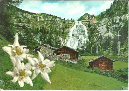 Formazza (Verbania) Albergo E Cascata Del Fiume Toce Visti Dalle Baite Sottostanti, Cascade, Waterfall - Verbania