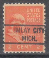 USA Precancel Vorausentwertungen Preo Locals Michigan, Imlay City 821 - Precancels