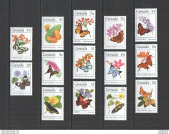 Nw0021 1994 Grenada Insects & Butterflies Michel #2834-47 Michel 70 Euro Mnh - Papillons