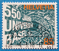 2010 Zu 1348 / Mi 2146 / YT 2072 Université De Bâle Obl. - Used Stamps