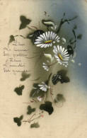 Illustrateur Marguerites Et Lierre  + Poème RV  Cachet Gepruft - Fleurs