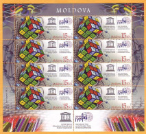 2019 Moldova Moldavie  International Year. Mendeleev. Russia. Periodic Table. UNESCO Sheet Mint - UNESCO