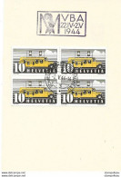 122 - 39 - Feuillet Avec Oblit Spéciale "M VBA 1944" - Postmark Collection