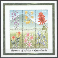 Pk273 Tanzania Flora Flowers Of Africa Grasslands Kb Mnh Stamps - Andere & Zonder Classificatie