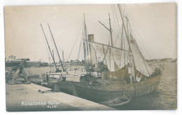 RO 05 - 15172 CONSTANTA, Harbor, Boats, Romania - Old Postcard, Real PHOTO - Unused - Roemenië