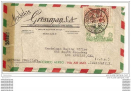 16 - 38 - Superbe Lettre Envoyée Du Mexique Aux Etats-Unis 1944 Censure - Guerre Mondiale (Seconde)