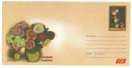 IP 2013 - 10 Paintings With Roses Painted By Grigorescu And Luchian, Romania - Stationery - Unused - 2013 - Postal Stationery