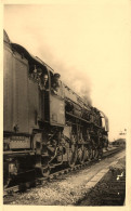 Laval * Carte Photo 1946 * La Gare , " LA MOUNTAIN " Train Locomotive Machine Mountain * Ligne Chemin De Fer Mayenne - Laval