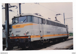 PHOTO TRAINS Wagon Machine Locomotive Electrique SNCF BB 25229 Non Datée - Eisenbahnen