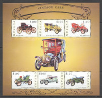 Pk338 Guyana Transport Vintage Cars Automobiles 1Kb Mnh Stamps - Automobili