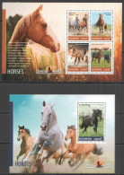 B0033 2014 Uganda Horses Fauna Domestic Animals #3300-3+Bl467 Mnh - Pferde