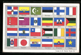 AK Landesflaggen Alphabetisch Geordnet  - Genealogia