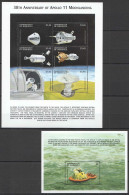 Nw0645 Dominica Space 30Th Anniversary Apollo 11 Moonlanding Kb+Bl Mnh - Other & Unclassified