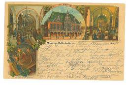 GER 05 - 16875 BREMEN, Litho, Germany - Old Postcard - Used - 1898 - Bremen